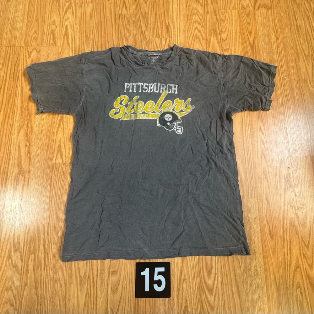 Men’s Pittsburgh Steelers Gray T-Shirt L
